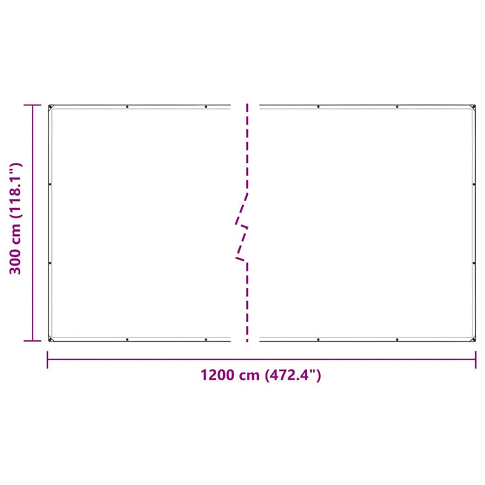 Prelata transparenta cu ochiuri 3x12 m polietilena - WALTI WALTI