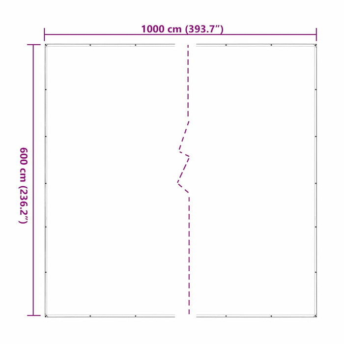 Prelata transparenta cu ochiuri 6x10 m polietilena - WALTI WALTI