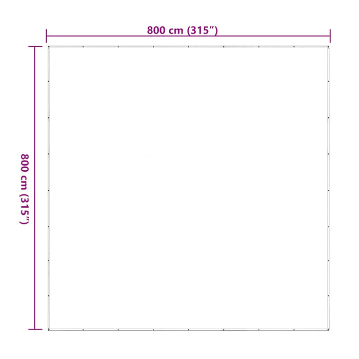 Prelata transparenta cu ochiuri 8x8 m polietilena - WALTI WALTI