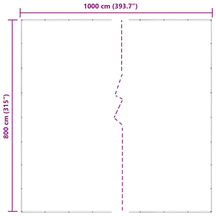 Prelata transparenta cu ochiuri 8x10 m polietilena - WALTI WALTI