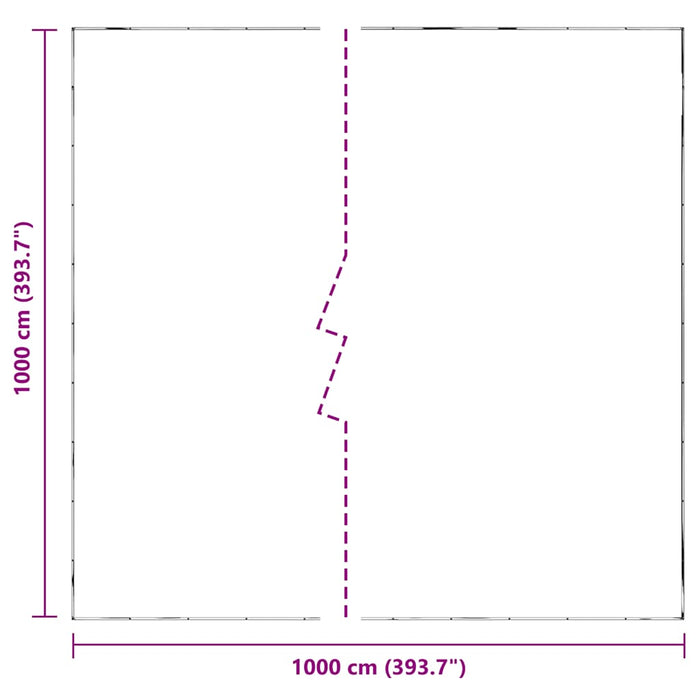 Prelata transparenta cu ochiuri 10x10 m polietilena - WALTI WALTI