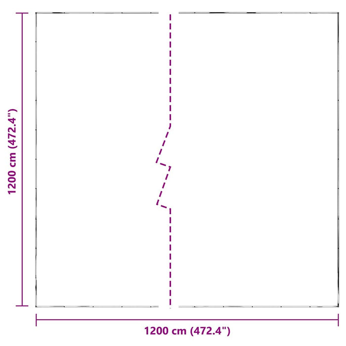 Prelata transparenta cu ochiuri 12x12 m polietilena - WALTI WALTI