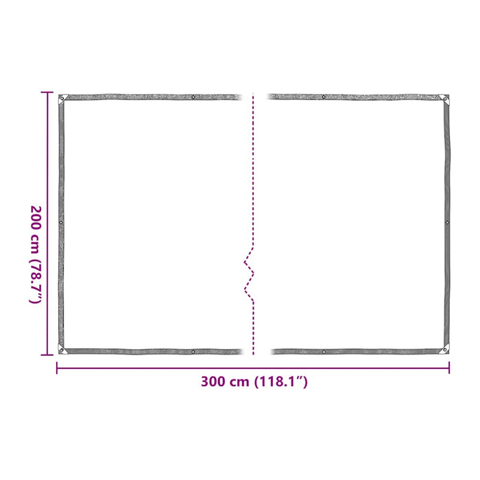 Prelata transparenta cu ochiuri 2x3 m polietilena - WALTI WALTI
