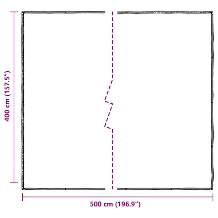 Prelata transparenta cu ochiuri 4x5 m polietilena - WALTI WALTI
