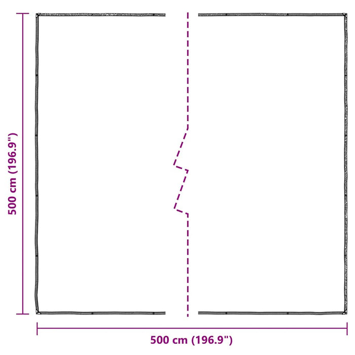 Prelata transparenta cu ochiuri 5x5 m polietilena - WALTI WALTI