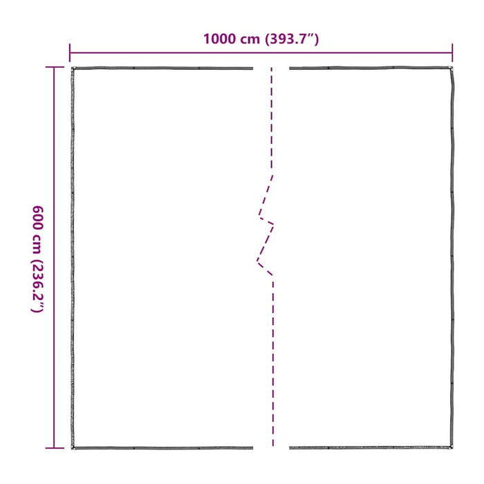 Prelata transparenta cu ochiuri 6x10 m polietilena - WALTI WALTI