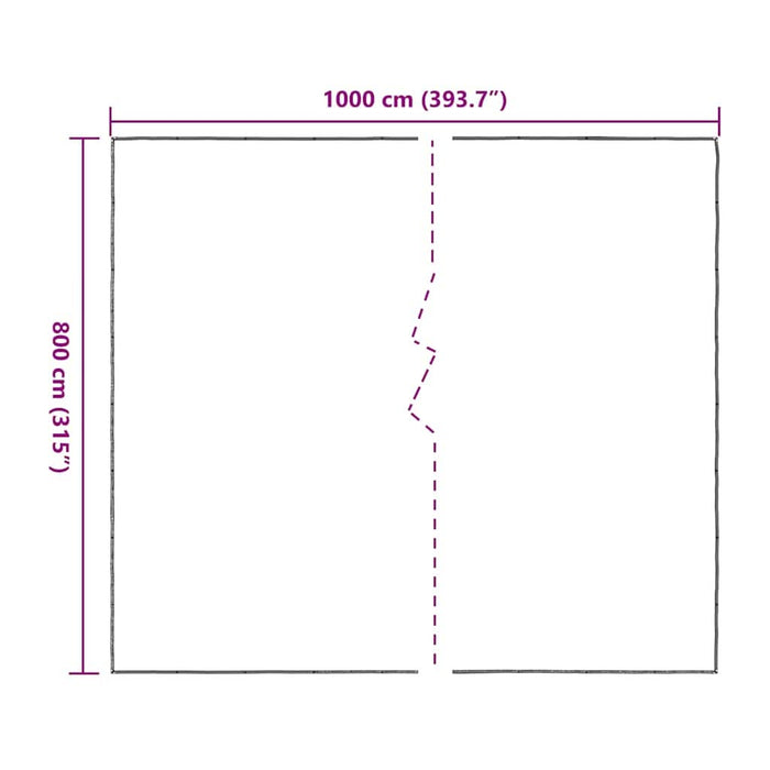Prelata transparenta cu ochiuri 8x10 m polietilena - WALTI WALTI