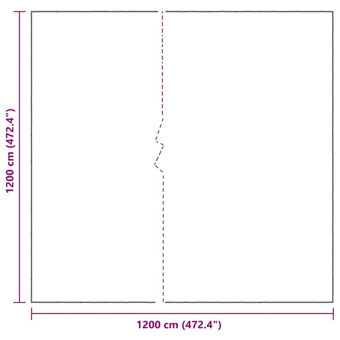 Prelata transparenta cu ochiuri 12x12 m polietilena - WALTI WALTI