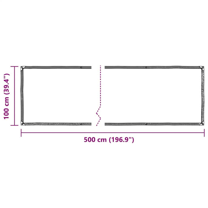 Prelata transparenta cu ochiuri 1x5 m PVC - WALTI WALTI