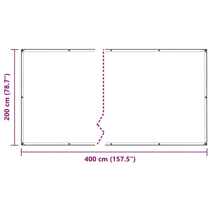 Prelata transparenta cu ochiuri 2x4 m PVC - WALTI WALTI
