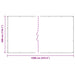 Prelata transparenta cu ochiuri 3x12 m PVC - WALTI WALTI