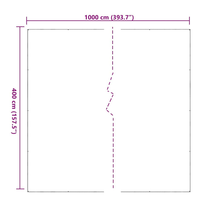 Prelata transparenta cu ochiuri 4x10 m PVC - WALTI WALTI