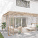Prelata transparenta cu ochiuri 5x10 m PVC - WALTI WALTI