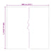 Prelata transparenta cu ochiuri 6x8 m PVC - WALTI WALTI