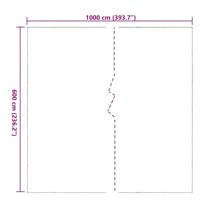 Prelata transparenta cu ochiuri 6x10 m PVC - WALTI WALTI