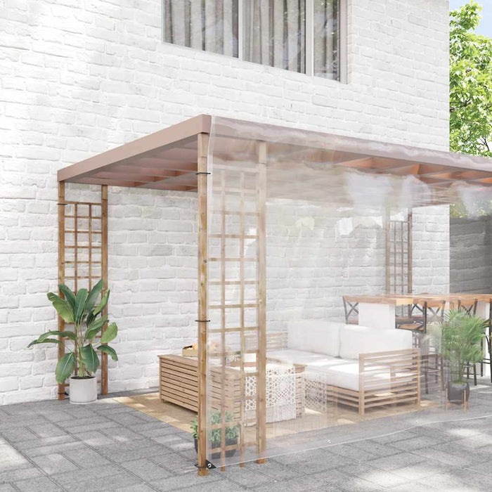 Prelata transparenta cu ochiuri 8x8 m PVC - WALTI WALTI