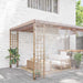 Prelata transparenta cu ochiuri 8x8 m PVC - WALTI WALTI