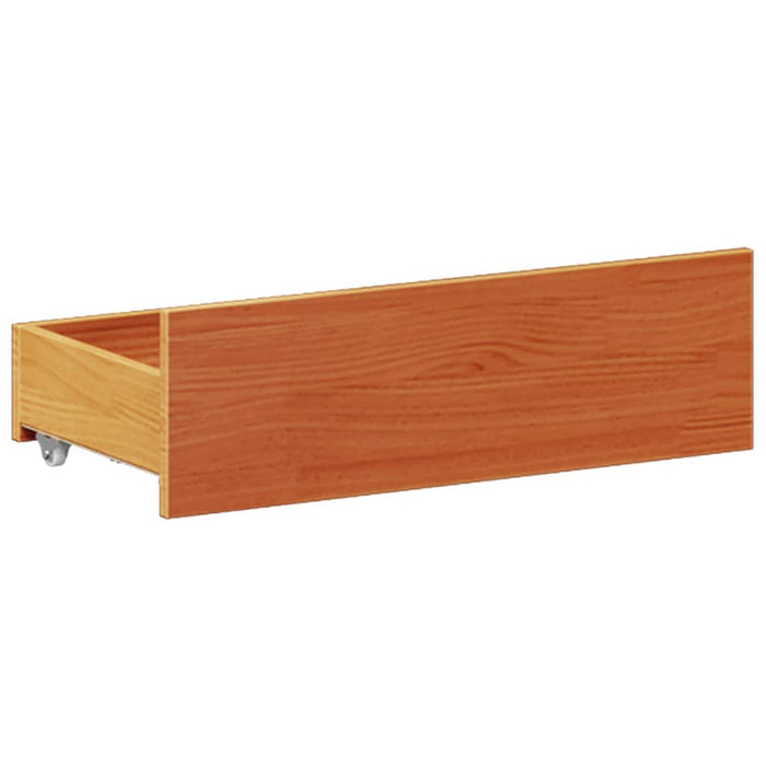 Cadru pat fără saltea/cu tăblie maro 150x200 cm lemn masiv pin - WALTI WALTI