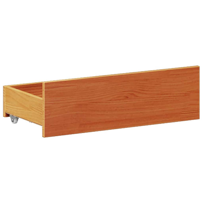 Cadru pat fără saltea/cu tăblie maro 140x190 cm lemn masiv pin - WALTI WALTI