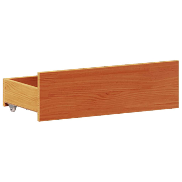 Cadru pat fără saltea/cu tăblie maro 120x190 cm lemn masiv pin - WALTI WALTI