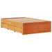 Cadru pat fără saltea/cu sertare maro 135x190 cm lemn masiv pin - WALTI WALTI