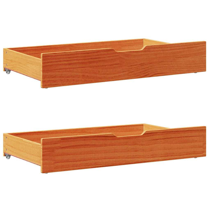 Cadru de pat fără saltea, maro ceruit 200x200 cm lemn masiv pin - WALTI WALTI