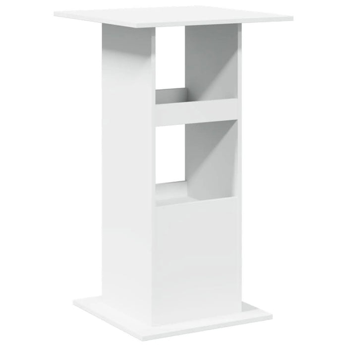 Masă de bar cu depozitare, alb, 60x60x102 cm, lemn prelucrat - WALTI WALTI