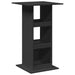 Masă de bar cu depozitare, negru, 60x60x102 cm, lemn prelucrat - WALTI WALTI