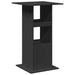 Masă de bar cu depozitare, negru, 60x60x102 cm, lemn prelucrat - WALTI WALTI