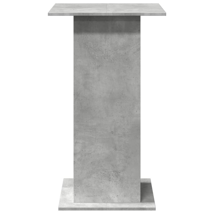 Masă bar cu depozitare, gri beton, 60x60x102 cm, lemn prelucrat WALTI