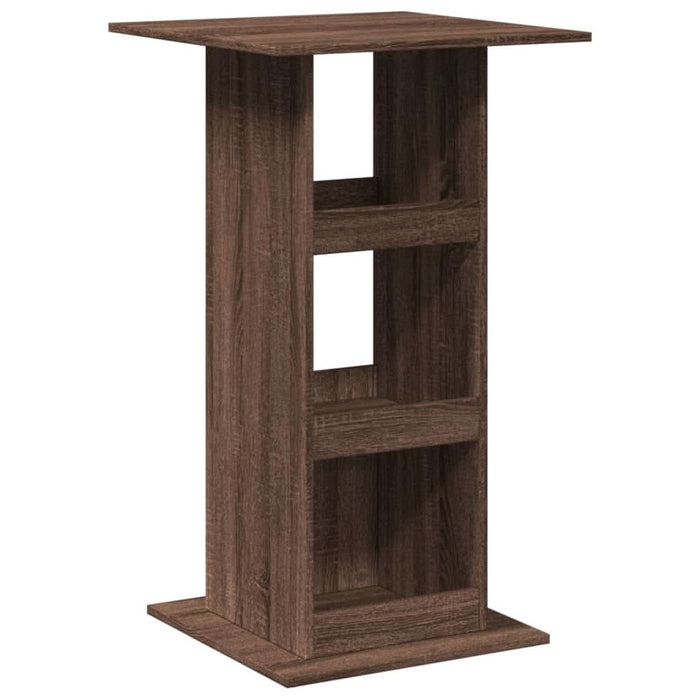 Masă bar cu depozitare stejar maro 60x60x102 cm lemn prelucrat - WALTI WALTI