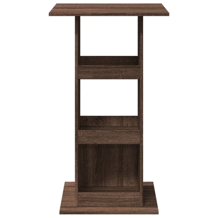Masă bar cu depozitare stejar maro 60x60x102 cm lemn prelucrat - WALTI WALTI