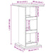Masă bar cu depozitare stejar maro 60x60x102 cm lemn prelucrat - WALTI WALTI