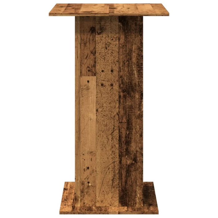 Masă bar cu depozitare lemn vechi, 60x60x102 cm, lemn prelucrat - WALTI WALTI