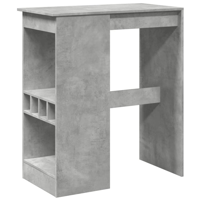 Masă de bar cu raft gri beton 90x47,5x103,5 cm lemn prelucrat - WALTI WALTI