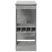 Masă de bar cu raft gri beton 90x47,5x103,5 cm lemn prelucrat - WALTI WALTI