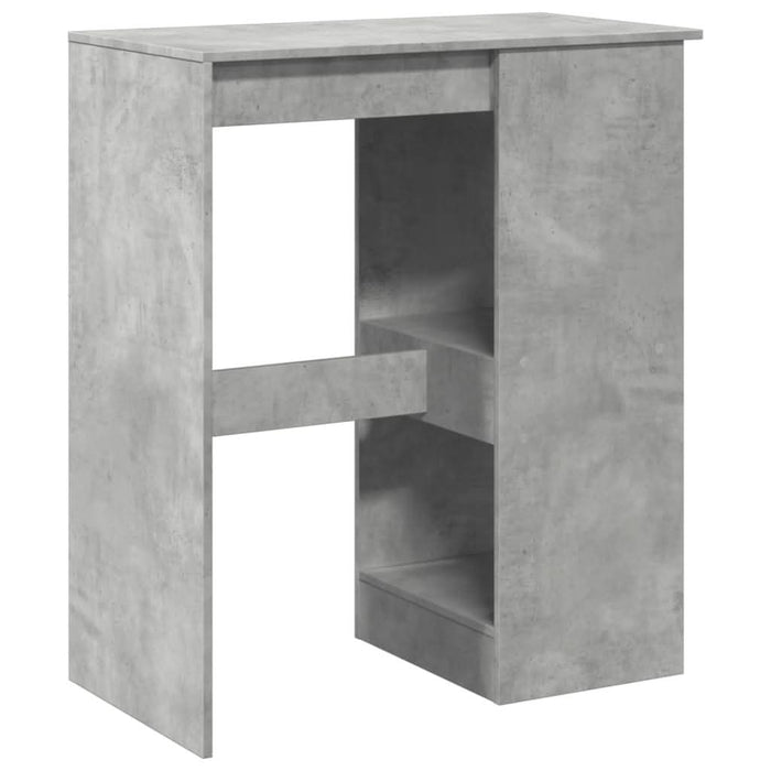 Masă de bar cu raft gri beton 90x47,5x103,5 cm lemn prelucrat - WALTI WALTI
