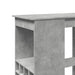 Masă de bar cu raft gri beton 90x47,5x103,5 cm lemn prelucrat - WALTI WALTI