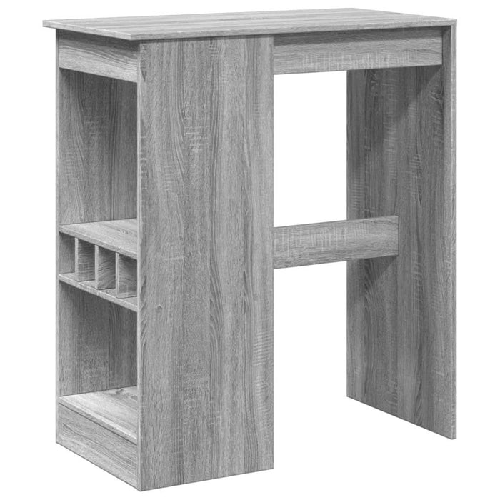 Masă bar cu rafturi gri sonoma 90x47,5x103,5 cm lemn prelucrat - WALTI WALTI