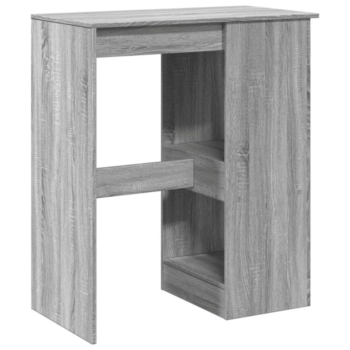 Masă bar cu rafturi gri sonoma 90x47,5x103,5 cm lemn prelucrat - WALTI WALTI
