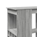 Masă bar cu rafturi gri sonoma 90x47,5x103,5 cm lemn prelucrat - WALTI WALTI