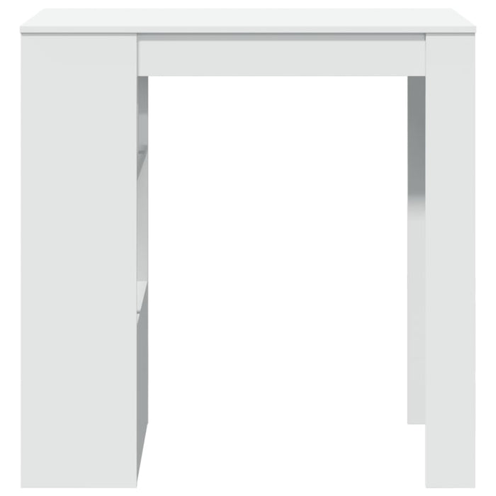 Masă de bar cu rafturi, alb, 102x50x103,5 cm, lemn prelucrat - WALTI WALTI