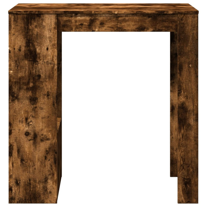 Masă de bar cu rafturi, stejar fumuriu, 102x50x103,5 cm, lemn - WALTI WALTI