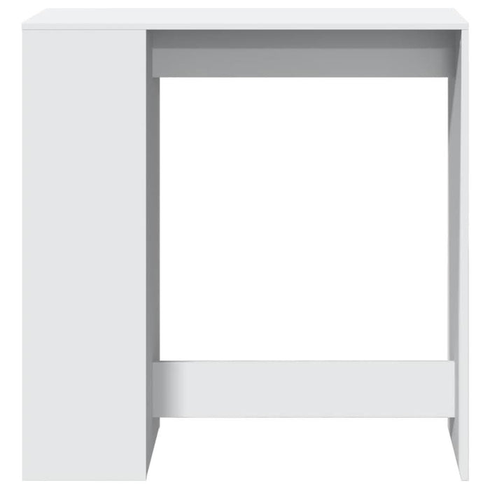 Masă de bar cu rafturi, alb, 101x40x103,5 cm, lemn prelucrat - WALTI WALTI