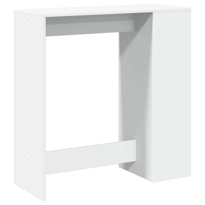 Masă de bar cu rafturi, alb, 101x40x103,5 cm, lemn prelucrat - WALTI WALTI