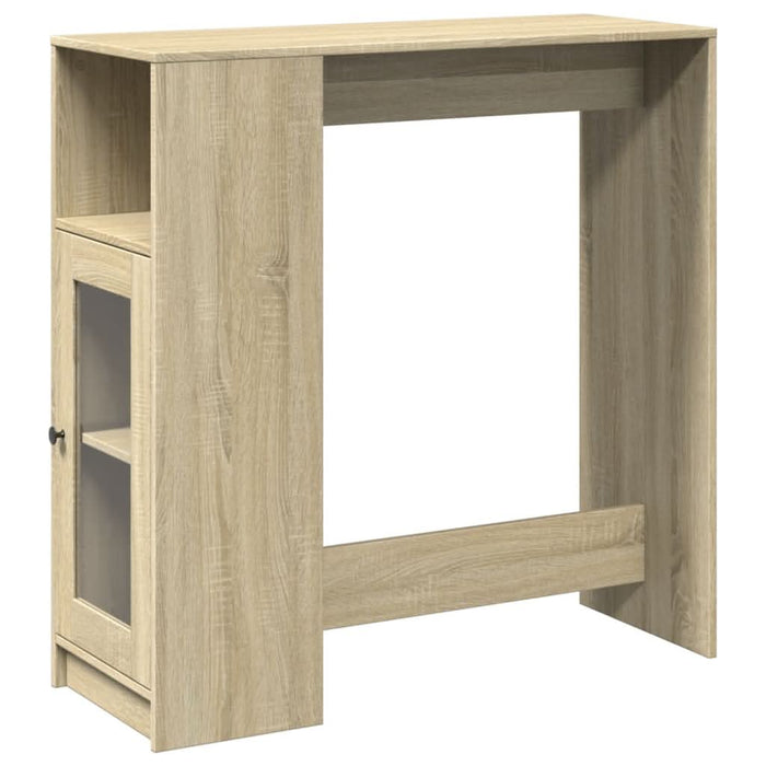 Masă bar cu rafturi stejar sonoma 101x40x103,5cm lemn prelucrat - WALTI WALTI
