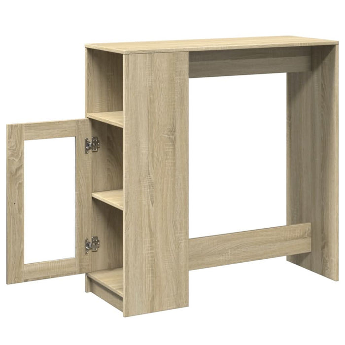 Masă bar cu rafturi stejar sonoma 101x40x103,5cm lemn prelucrat - WALTI WALTI