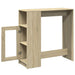 Masă bar cu rafturi stejar sonoma 101x40x103,5cm lemn prelucrat - WALTI WALTI
