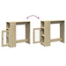 Masă bar cu rafturi stejar sonoma 101x40x103,5cm lemn prelucrat - WALTI WALTI