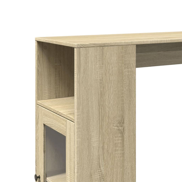Masă bar cu rafturi stejar sonoma 101x40x103,5cm lemn prelucrat - WALTI WALTI